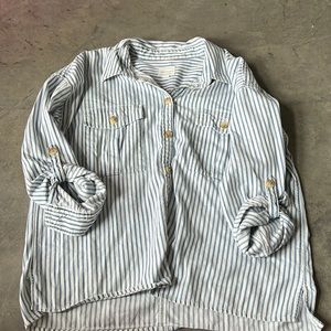 Summer button down top
